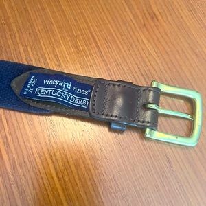 Kentucky Derby edition Vineyard Vines embossed belt